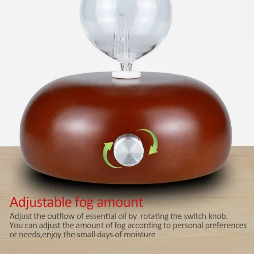 Изпарител за етерични масла небюлайзер от естествено дърво и стъкло ➤ топ цена ➤ sorbe.bg