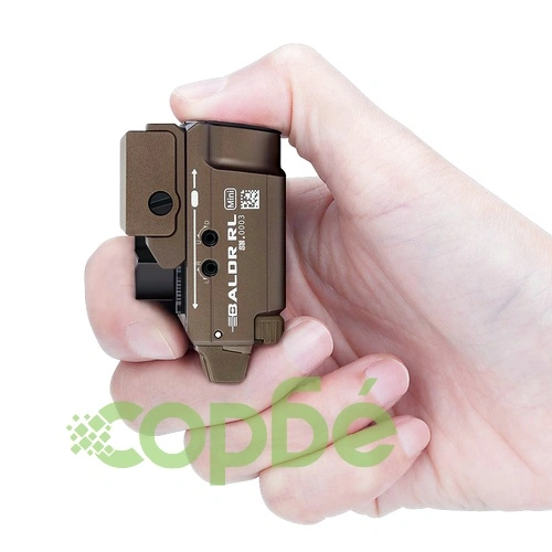 Пистолетен фенер с лазерен целеуказател Olight BALDR RL Mini 600lm Desert Tan. ➤ топ цена ➤ sorbe.bg