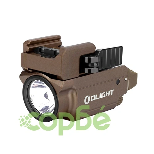 Пистолетен фенер с лазерен целеуказател Olight BALDR RL Mini 600lm Desert Tan. ➤ топ цена ➤ sorbe.bg