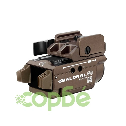 Пистолетен фенер с лазерен целеуказател Olight BALDR RL Mini 600lm Desert Tan. ➤ топ цена ➤ sorbe.bg