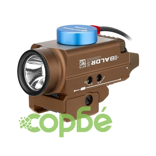 Пистолетен фенер с лазерен целеуказател Olight BALDR S 800lm. Desert TAN ➤ топ цена ➤ sorbe.bg