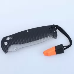 Сгъваем нож Ganzo G7412P-BK-WS, 440C неръждаема стомана, черна дръжка