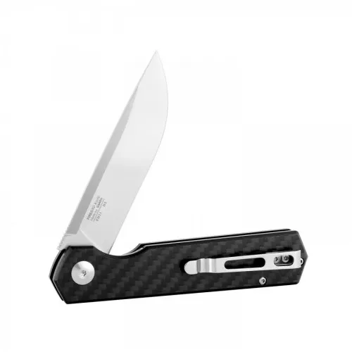 Сгъваем нож Ganzo Firebird FH11-CF, D2 инструментална стомана, черна дръжка ➤ топ цена ➤ sorbe.bg