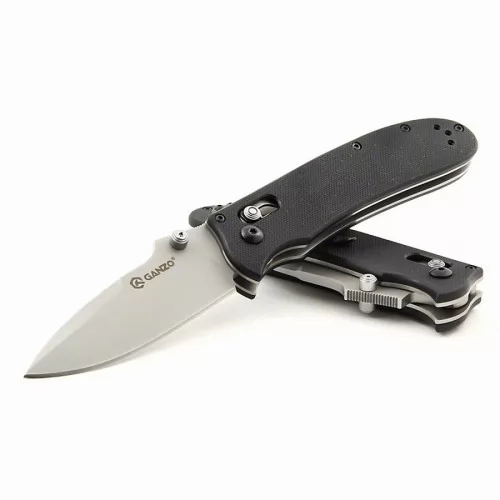 Сгъваем нож Ganzo G704-BK, 440C неръждаема стомана, черна дръжка ➤ топ цена ➤ sorbe.bg