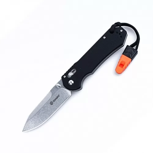 Сгъваем нож Ganzo G7452-BK-WS, 440C неръждаема стомана, черна дръжка ➤ топ цена ➤ sorbe.bg