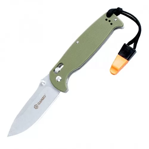 Сгъваем нож Ganzo G7412-GR-WS, 440C неръждаема стомана, зелена дръжка ➤ топ цена ➤ sorbe.bg