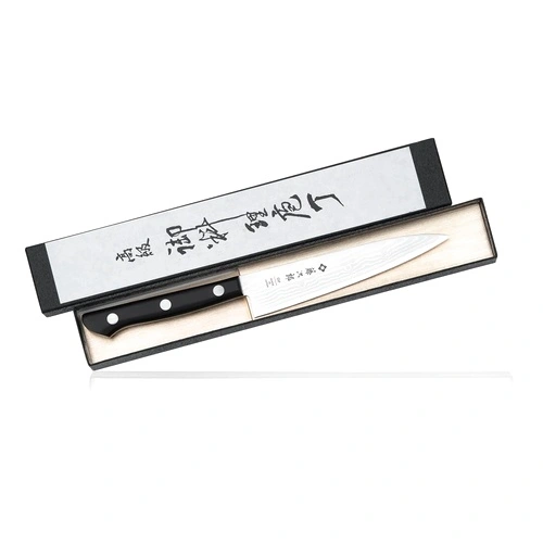 Кухненски нож Tojiro DP Damascus Petty Knife 135мм F-333 - VG10 - ламинат 37 пласта на топ цена от sorbe.bg Кухненски нож Tojiro DP Damascus Petty Knife 135мм F-333 - VG10 - ламинат 37 пласта ➤ топ цена ➤ sorbe.bg