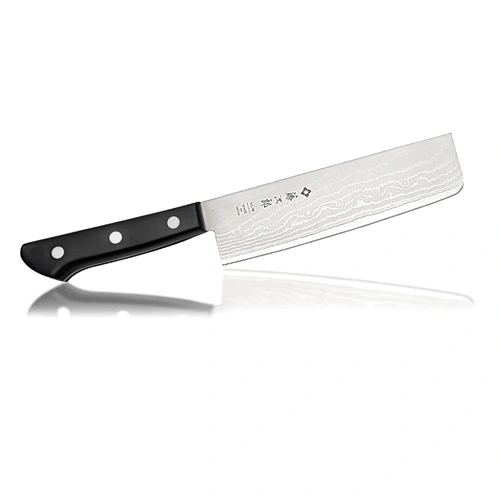 Кухненски нож Tojiro DP Damascus Nakiri Knife 165мм F-330 - VG10 - ламинат 37 пласта ➤ топ цена ➤ sorbe.bg