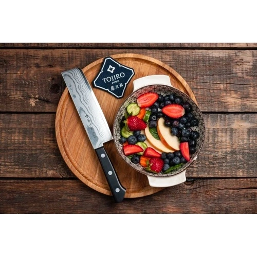 Кухненски нож Tojiro DP Damascus Nakiri Knife 165мм F-330 - VG10 - ламинат 37 пласта ➤ топ цена ➤ sorbe.bg
