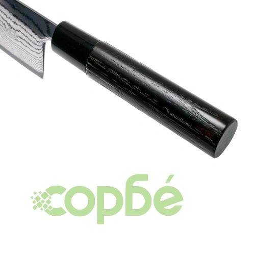 Кухненски нож Tojiro Shippu Black DP Damascus Santoku Knife 165мм FD-1597 - VG10 - ламинат 63 пласта ➤ топ цена ➤ sorbe.bg