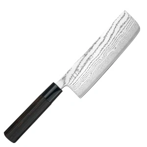 Кухненски нож Tojiro Shippu Black DP Damascus Nakiri Knife 165мм FD-1598 - VG10 - ламинат 63 пласта