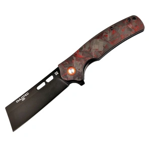 Сгъваем нож Dulotec K261-RD дръжка от G10 с карбоново покритие и D2 стомана