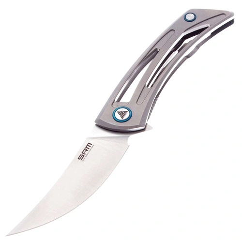 Сгъваем нож SRM Unicorn 7415-TZ - дръжка от титан и 154CM стомана ➤ топ цена ➤ sorbe.bg