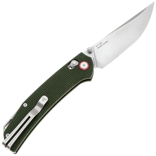 Сгъваем нож SRM 411L-MG - дръжка от micarta и 14C28N стомана ➤ топ цена ➤ sorbe.bg
