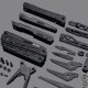 Мултитул Nextool Black Knight комплект с битове