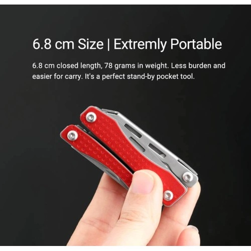 Мултитул Nextool Flagship Mini червен цвят ➤ топ цена ➤ sorbe.bg
