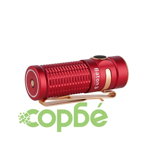 Olight Baton3 1200lm - Червен ➤ топ цена ➤ sorbe.bg