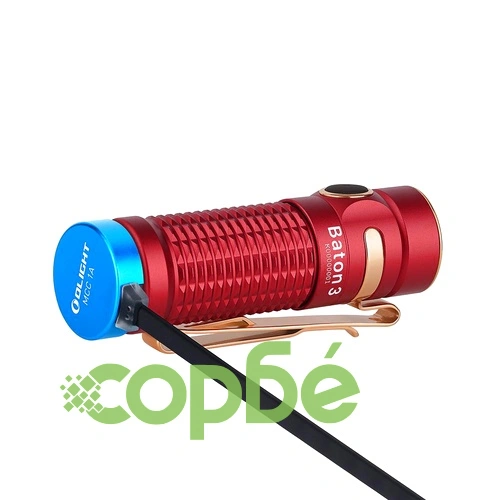Olight Baton3 1200lm - Червен ➤ топ цена ➤ sorbe.bg
