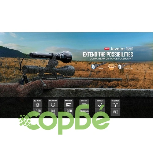 Фенер Olight Javelot Turbo 1300lm. ➤ топ цена ➤ sorbe.bg