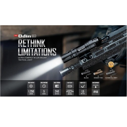 Фенер Olight Odin Mini 1250lm. ➤ топ цена ➤ sorbe.bg