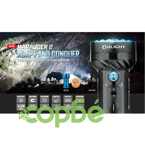 Фенер Olight Marauder II 14 000lm. ➤ топ цена ➤ sorbe.bg