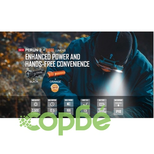 Фенерче Olight Perun 2 2500lm. ➤ топ цена ➤ sorbe.bg