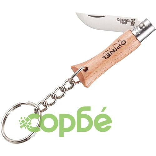 Джобен нож Opinel №2 с ключодържател, острие 3.5 см ➤ топ цена ➤ sorbe.bg