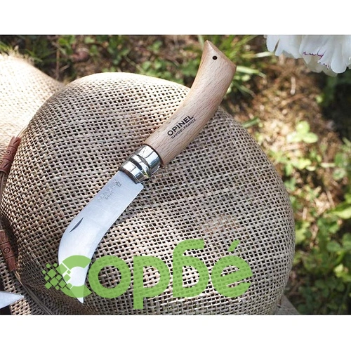 Сгъваем градински нож за присаждане Opinel №8 Inox, острие 8 см, в блистер ➤ топ цена ➤ sorbe.bg