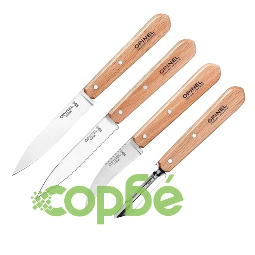 Кухненски кoмплект от 4 части Opinel Les Essentiels ➤ топ цена ➤ sorbe.bg