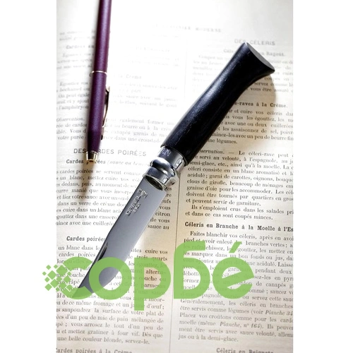 Сгъваем нож Opinel №8 Inox, острие 8.5 см с абаносова дръжка ➤ топ цена ➤ sorbe.bg