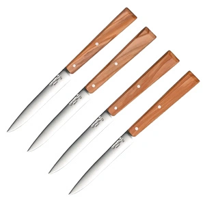Комплект от 4 бр. ножове за пържоли Opinel №125 - Bon Appetit, с дръжка от маслиново дърво