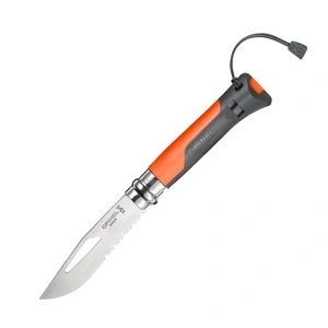 Туристически сгъваем нож Opinel №8 Outdoor Soft Orange, острие 8.5 см