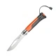 Туристически сгъваем нож Opinel №8 Outdoor Soft Orange, острие 8.5 см