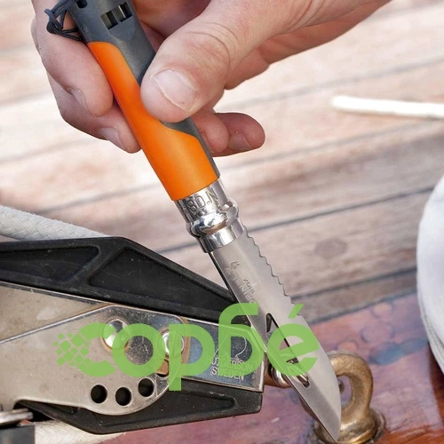 Туристически сгъваем нож Opinel №8 Outdoor Soft Orange, острие 8.5 см ➤ топ цена ➤ sorbe.bg