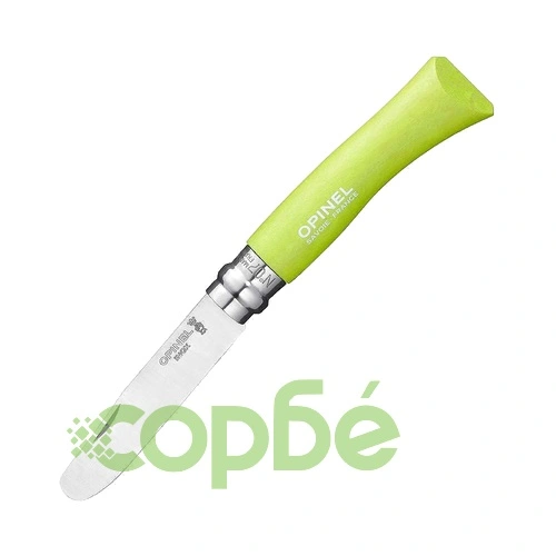 Детски сгъваем нож My First Opinel Inox №7, зелен ➤ топ цена ➤ sorbe.bg