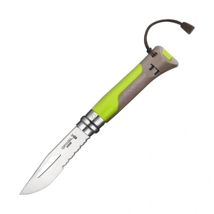 Сгъваем туристически нож Opinel №8 Outdoor Earth Green, острие 8.5 см