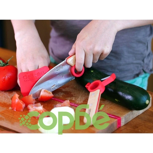 Детски комплект Opinel Le Petit Chef, червен ➤ топ цена ➤ sorbe.bg