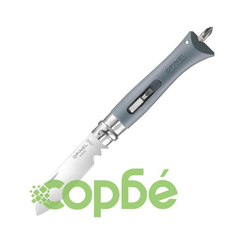 Сгъваем нож за майстори OPINEL №9 DIY Grey, острие 8 см ➤ топ цена ➤ sorbe.bg