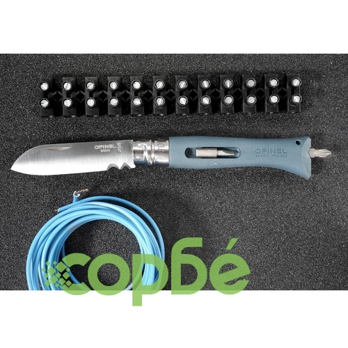 Сгъваем нож за майстори OPINEL №9 DIY Grey, острие 8 см ➤ топ цена ➤ sorbe.bg