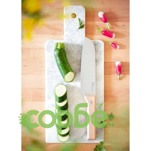 Кухненски нож Santoku Opinel Parallele №119, острие 17 см ➤ топ цена ➤ sorbe.bg