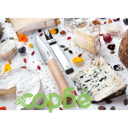Нож за сирена Opinel + вилица ➤ топ цена ➤ sorbe.bg