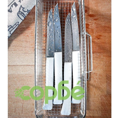 Комплект трапезни ножове Opinel №125 Bon Appetit White, 4 бр. ➤ топ цена ➤ sorbe.bg