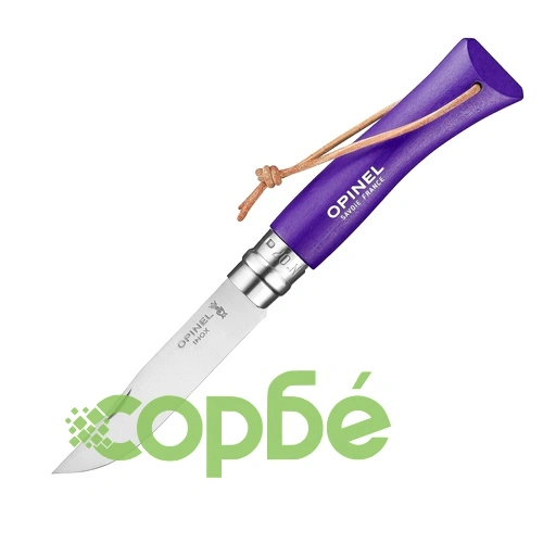 Сгъваем нож Opinel №7 Colorama Purple, острие 8 см ➤ топ цена ➤ sorbe.bg