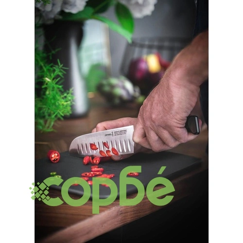 Кухненски нож Opinel Santoku Les Forges 1890, острие 17 см ➤ топ цена ➤ sorbe.bg