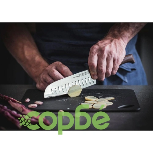 Кухненски нож Opinel Santoku Les Forges 1890, острие 17 см ➤ топ цена ➤ sorbe.bg