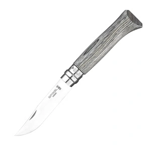 Сгъваем нож Opinel №8 Grey Laminated Birch, острие 8.5 см