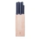 Комплект 5 кухненски ножа Opinel Intempora с дървена стойка