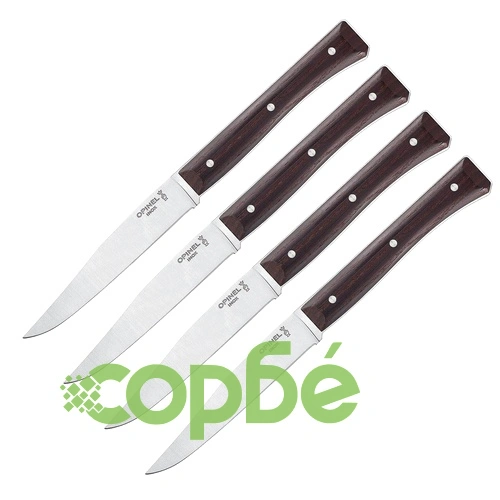 Комплект ножове Opinel Dark Ash, 4 бр. ➤ топ цена ➤ sorbe.bg