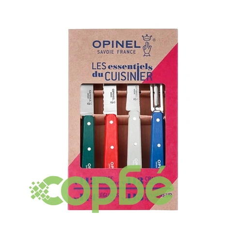 Комплект кухненски ножове и белачка Opinel Les Essentiels - Primo Set ➤ топ цена ➤ sorbe.bg