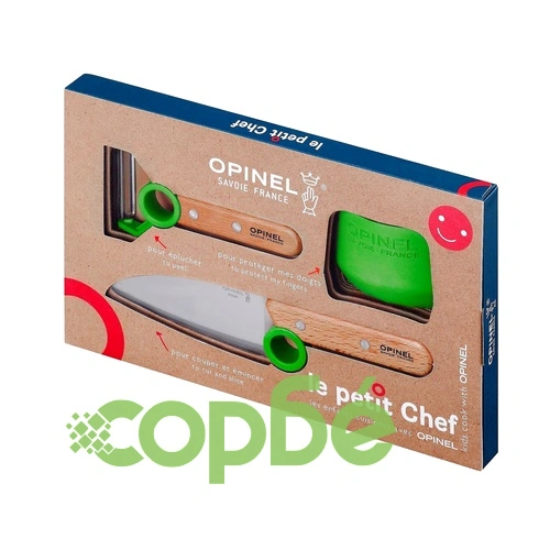 Детски комплект Opinel Le Petit Chef, зелен ➤ топ цена ➤ sorbe.bg